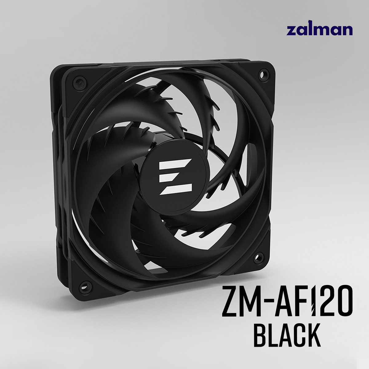 zalman/扎曼AF120思民无光4pin温控pwm高转速机箱散热器风扇12cm