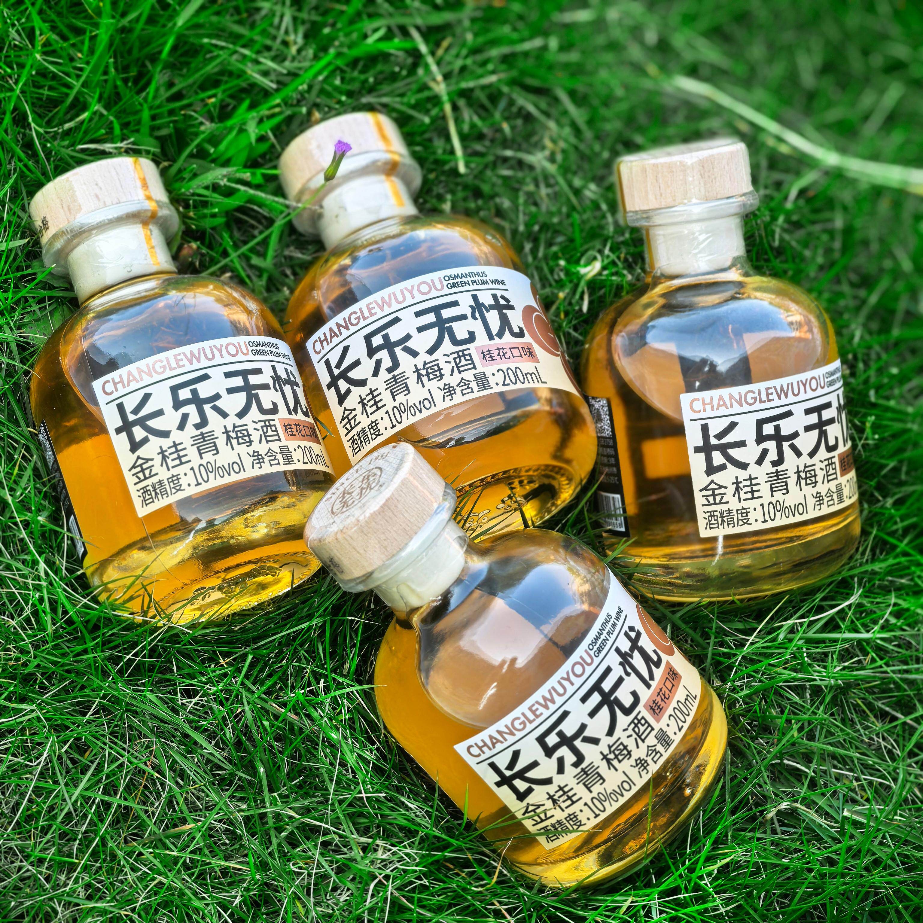 长乐无忧小Q瓶青梅酒分享装200ml*12箱装网红果酒微醺梅子酒送礼