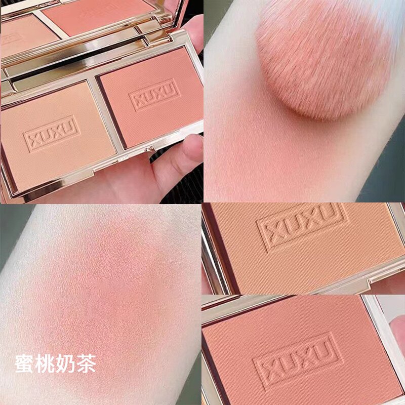 双色腮红哑光修容2022新款自然