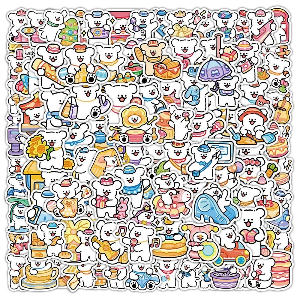 线条小狗贴纸可爱卡通涂鸦