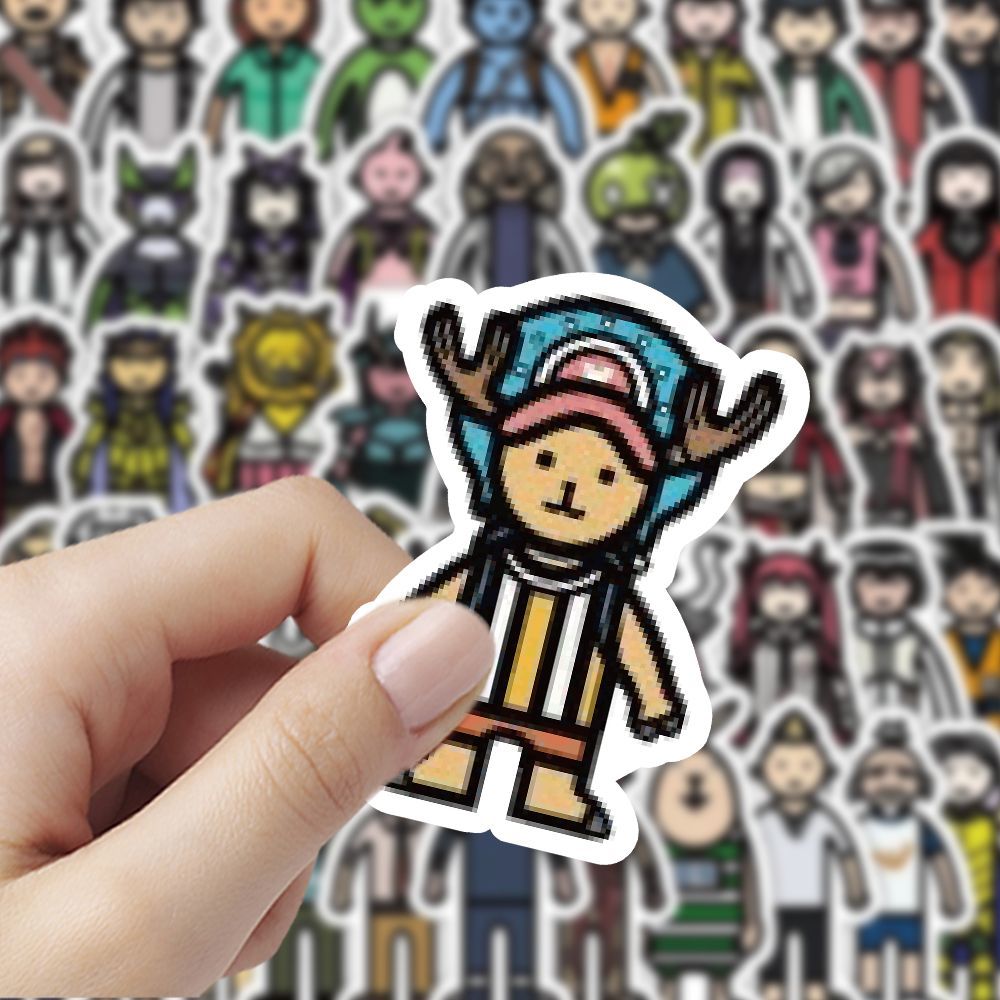 180张动漫小人物卡通可爱贴纸创意涂鸦装饰贴画手机手账diy贴纸