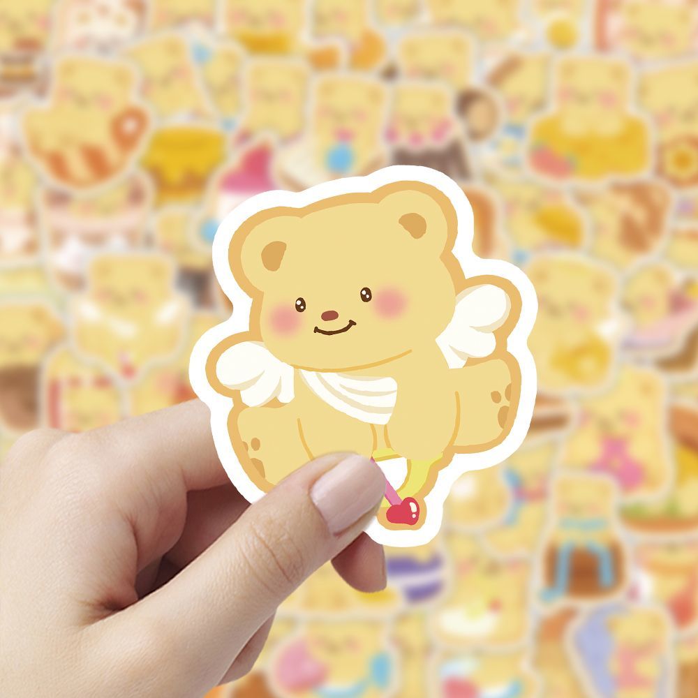 黄油小熊贴纸可爱儿童装饰