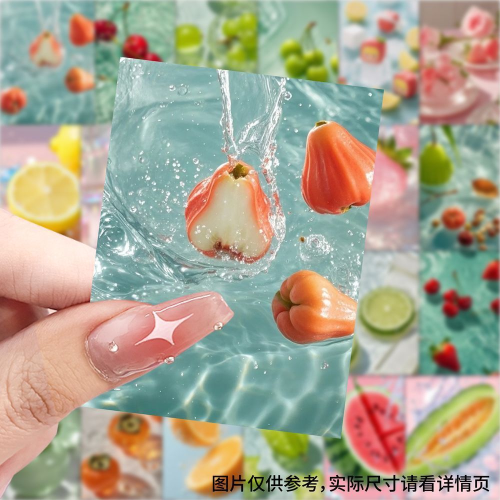 夏日水果小清新壁纸贴纸简约卡通189张创意手机手账装饰贴画防水图片