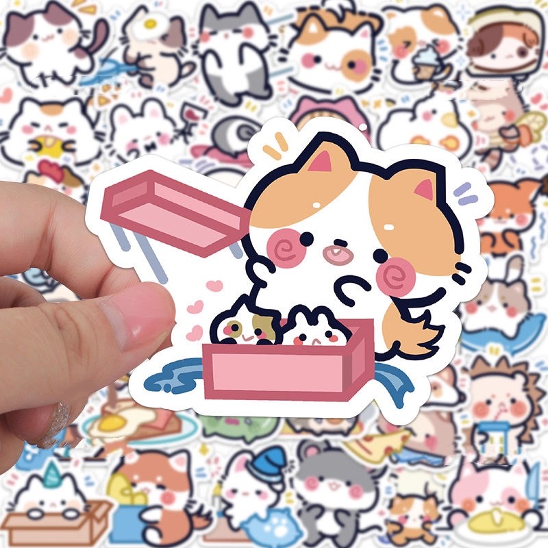 60张原创肉墩墩小动物贴纸