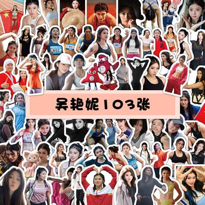 103张吴艳妮贴纸合集防水