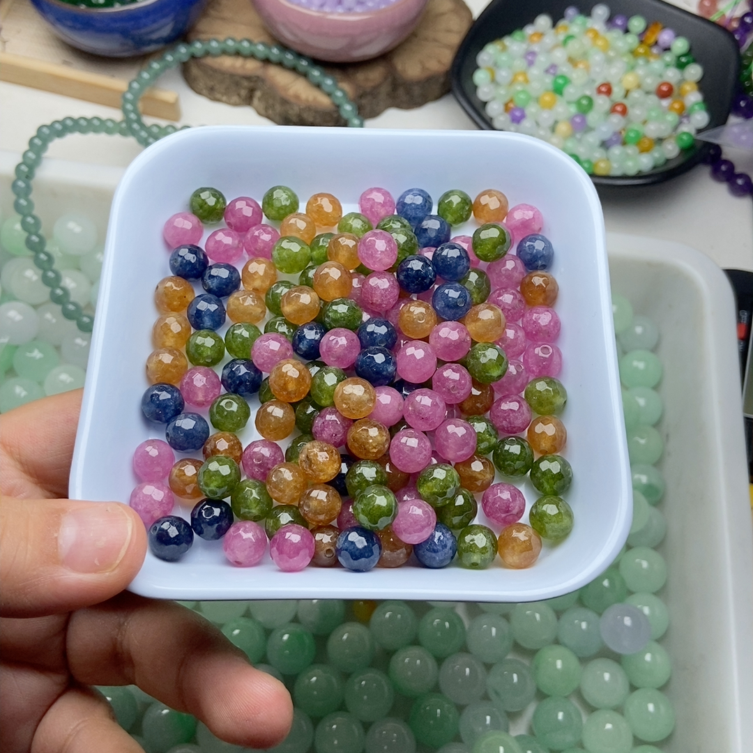 卡8钻石切面碧玺100颗