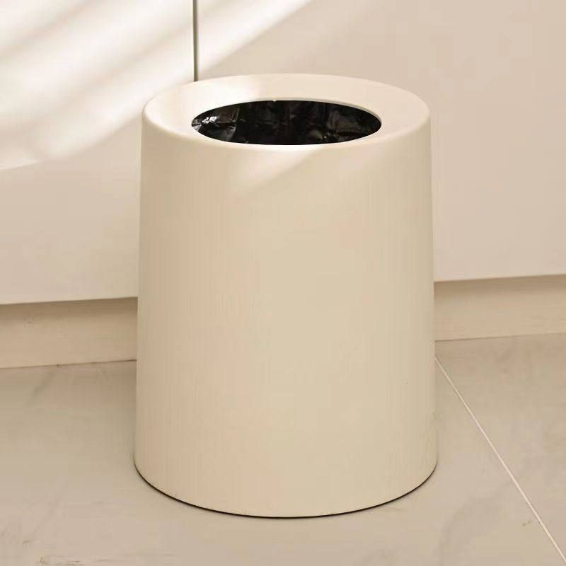 新款轻奢垃圾桶简约奶油北欧ins风家用大容量客厅卧室厕所卫生间