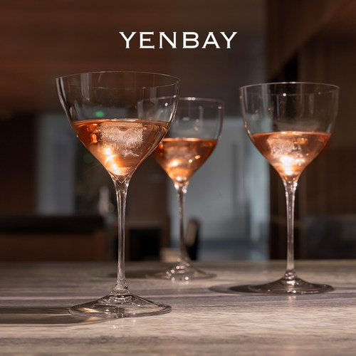 YENBAY Ginkgo红白葡萄酒杯专业高脚玻璃鸡尾酒杯超薄莫吉托杯