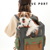 Blueport小型犬用双肩包泰迪比熊户外宠物包遮光硬底轻便外出狗包