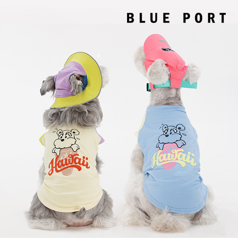 【新款】BluePort春夏宠物凉感防晒T恤中小犬猫狗狗衣服凉凉衣T恤-封面