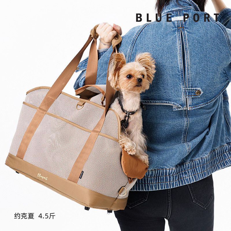 BluePort宠物外出便携猫包单肩背包手提斜挎狗狗包小狗形旅行包