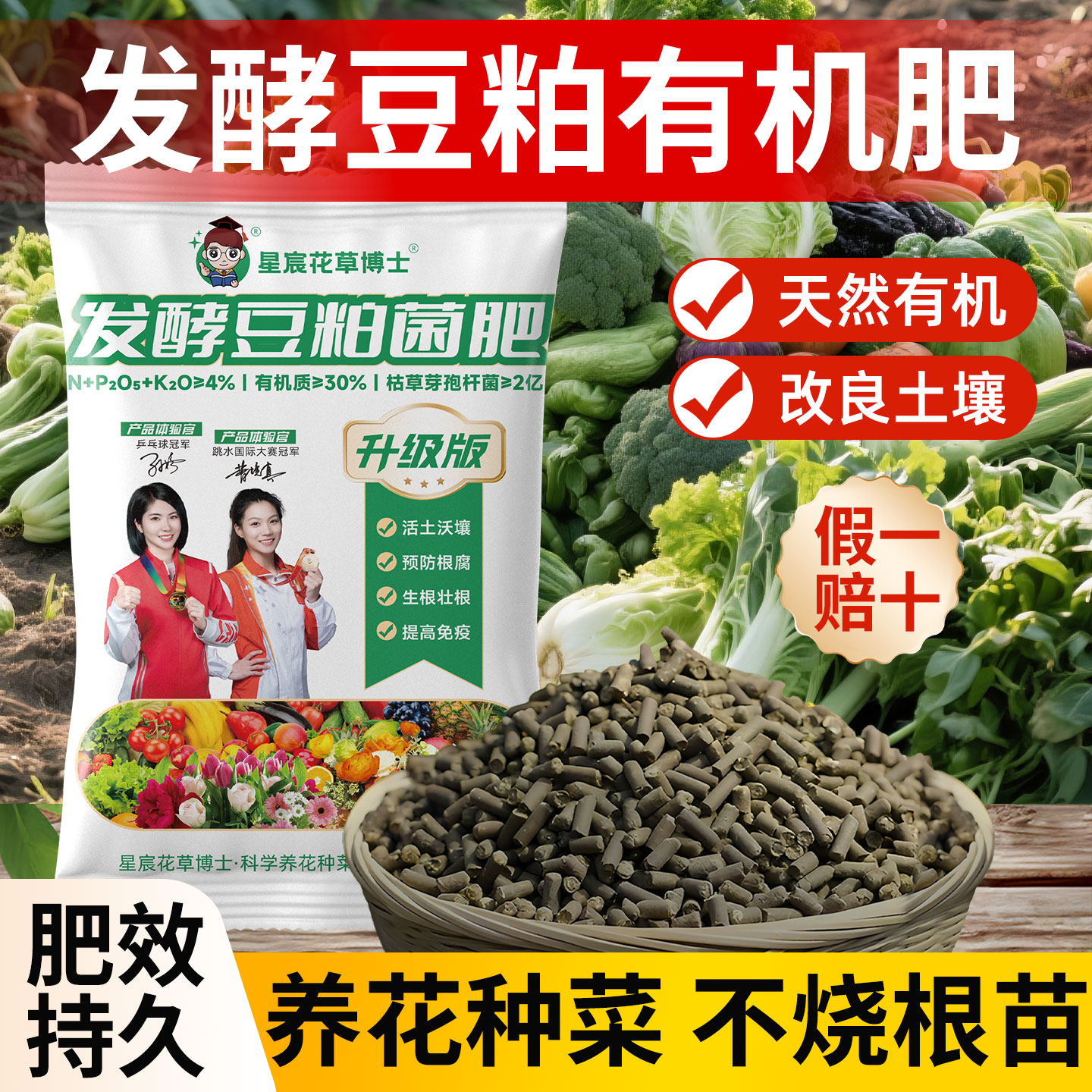 发酵豆粕有机肥料蔬菜专用