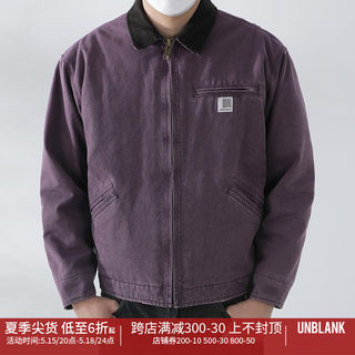 Unblank复古做旧水洗底特律J97夹克3M新雪丽棉服工装外套cleanfit