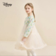 迪家 彩虹跳跳糖 春秋女童蕾丝透气网纱裙连衣裙洋气