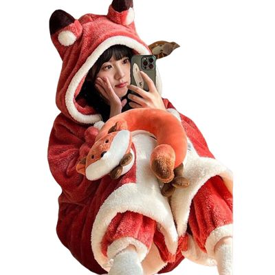 XCMMV珊瑚绒睡袍女秋冬新款