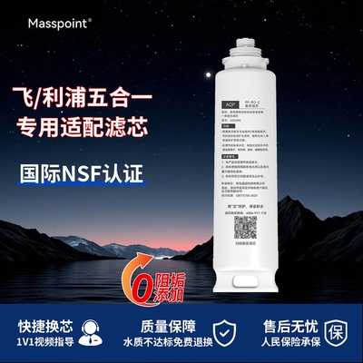 适用飞利浦净水滤芯ADD580/6802/8606/6803/6866/6862/6890五合一
