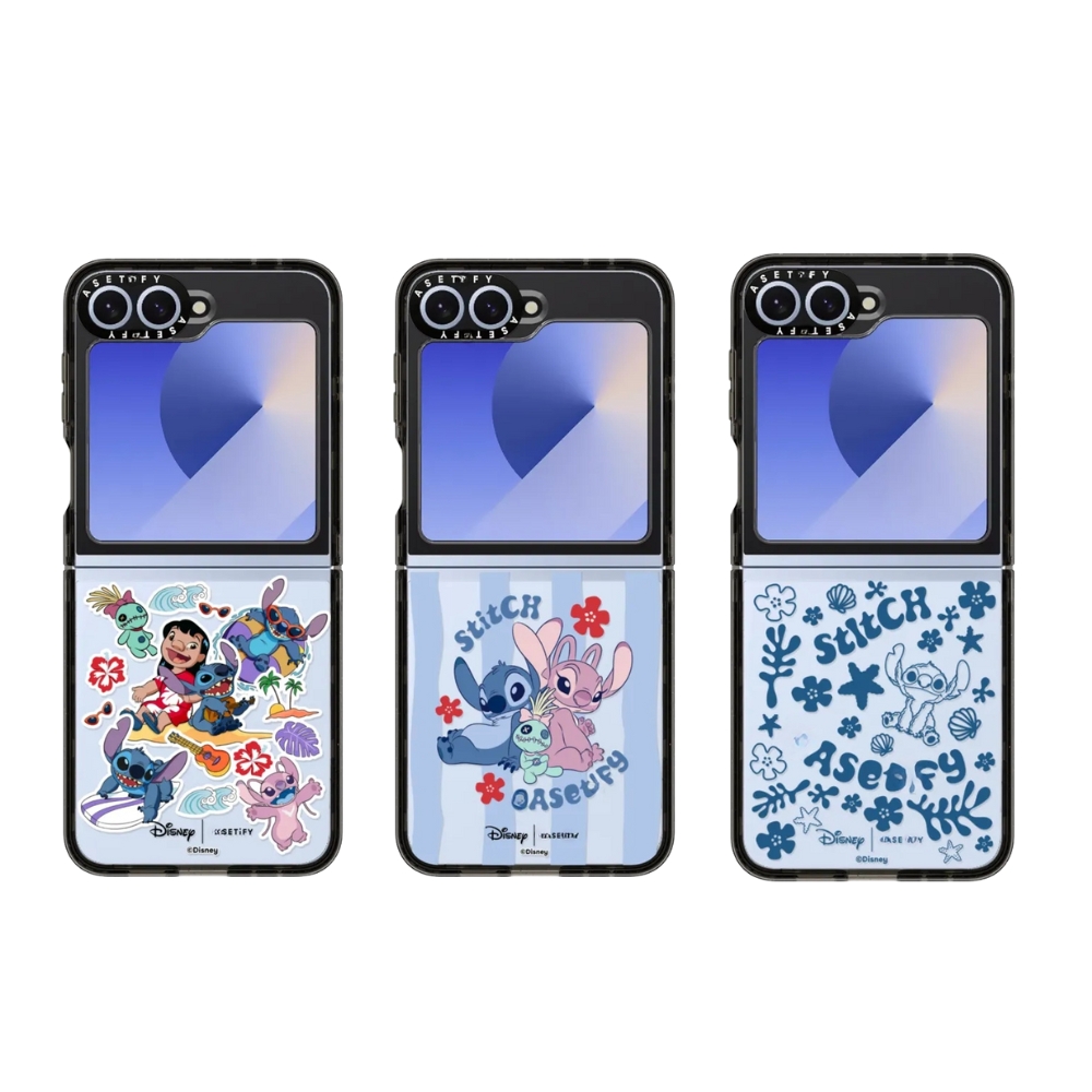 CASE史迪奇系列 适用于三星折叠Zflip6适用Zflip5手机壳Samung Zflip4透明亚克力高级防摔可爱保护套