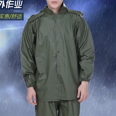 01式分体雨衣连体雨衣户外电动车雨裤套装环卫路政救援雨衣春夏款