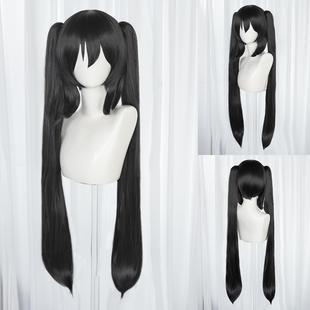 轻音少女中野梓自然黑双虎夹 动漫cos假发