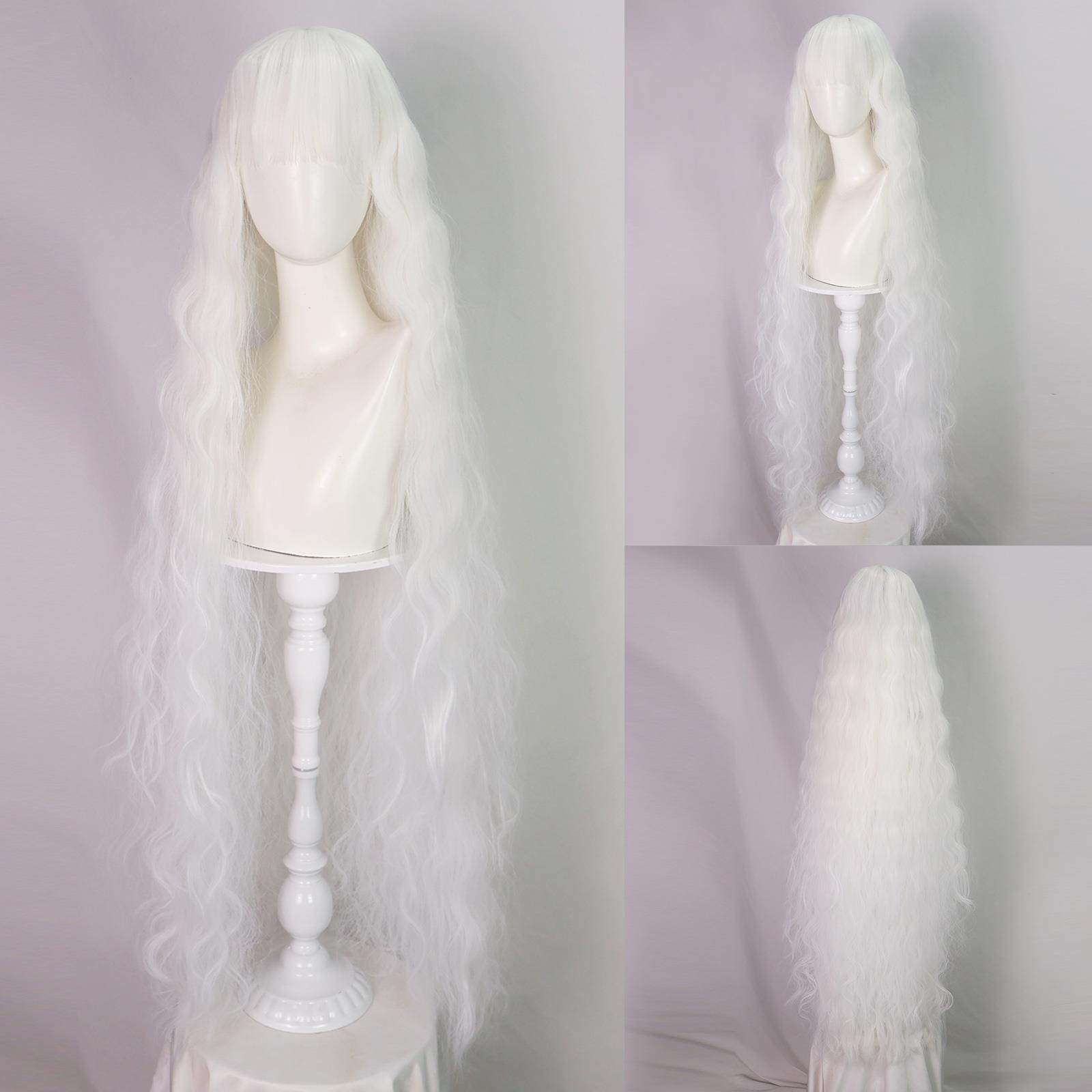 奇蛋物语 芙丽尔 cos假发 lolita 洛丽塔 白色网红蛋卷长假发
