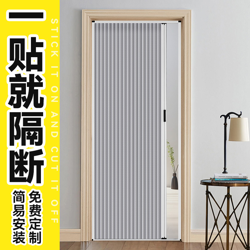 蜂巢折叠门室内厕所浴室移门隐形卫生间阳台衣柜简易门厨房推拉门