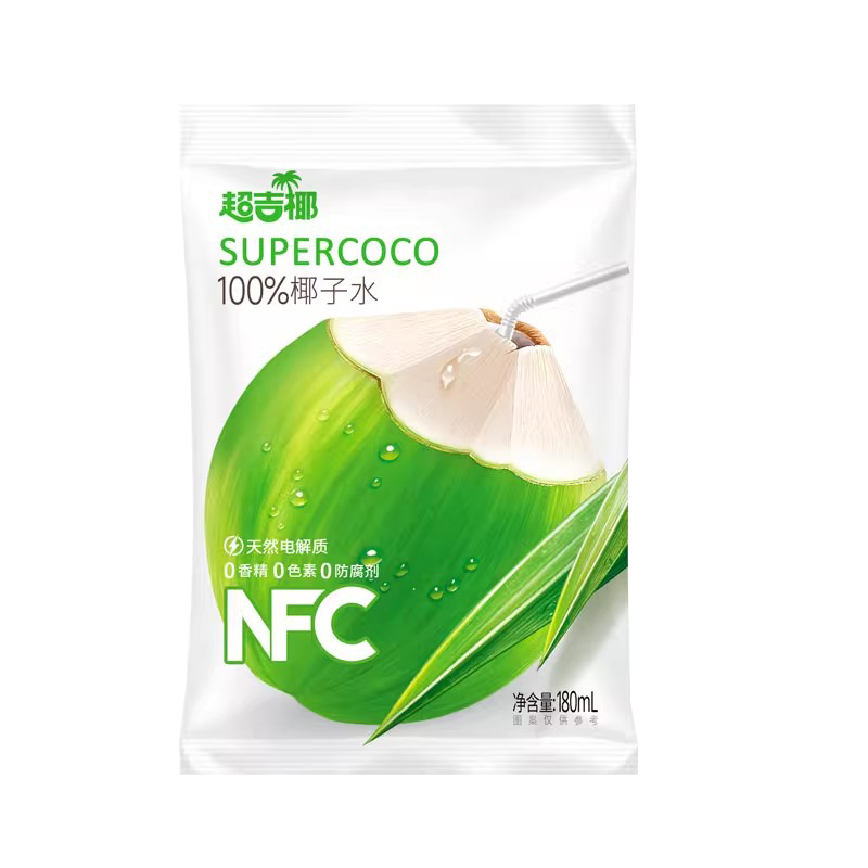 泰国香水椰超吉椰100%椰子水245椰青植物饮料运动健身电解质 泰国椰子实拍商品图