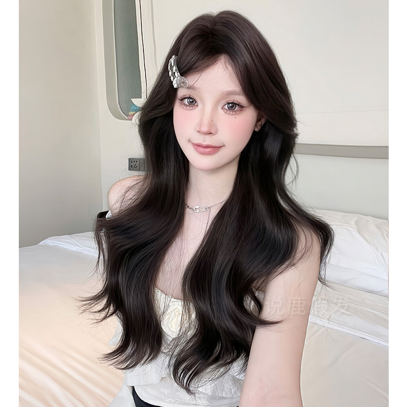 说鹿假发女日常网红长卷发lolita新款主播同款自然逼真jk全头套