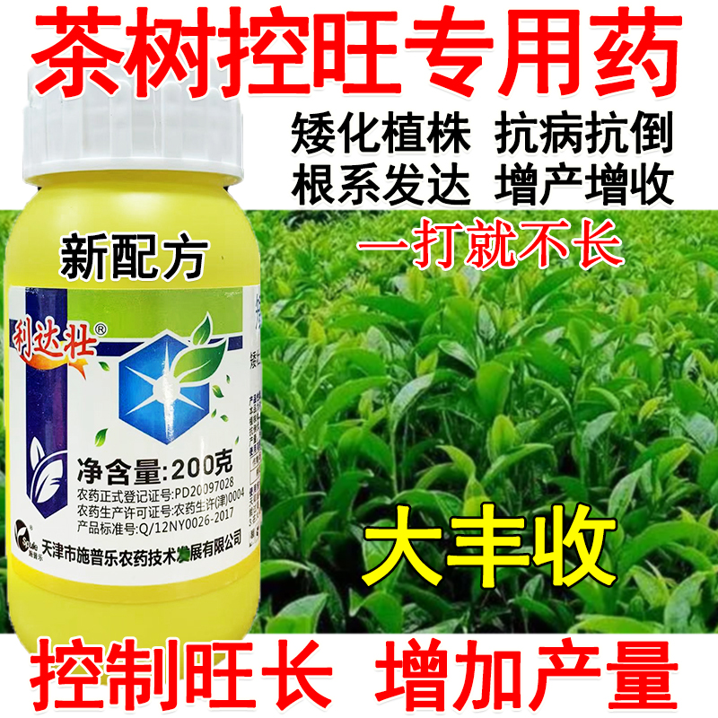 茶树控旺增产药茶树矮壮素控旺用茶树作物控长矮化调节生长剂专用