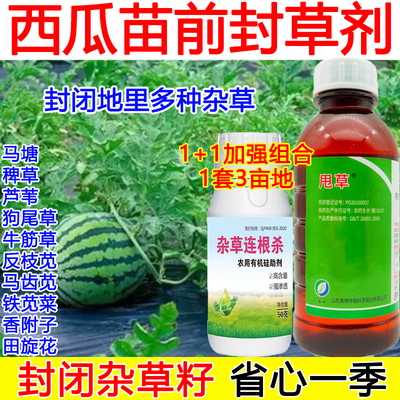西瓜苗前除草剂西瓜玉米苗前封闭药乙草胺除草剂封多种杂草香附子