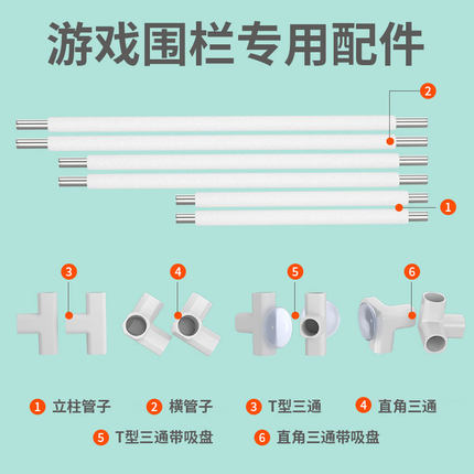 （围栏配件）泉思乡围栏塑料三通 连接管配件
