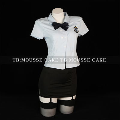 性感纯欲紧身包臀OL女警官制服套装cos角色扮演情侣约会晴趣qqny