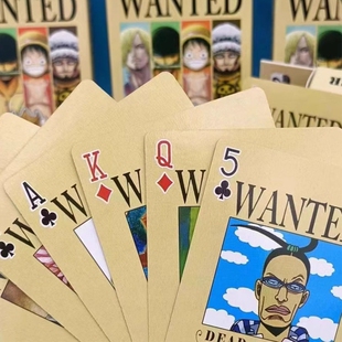 海贼王趣味高颜值扑克牌周边路飞索隆乔巴漫画动画二次元硬纸牌