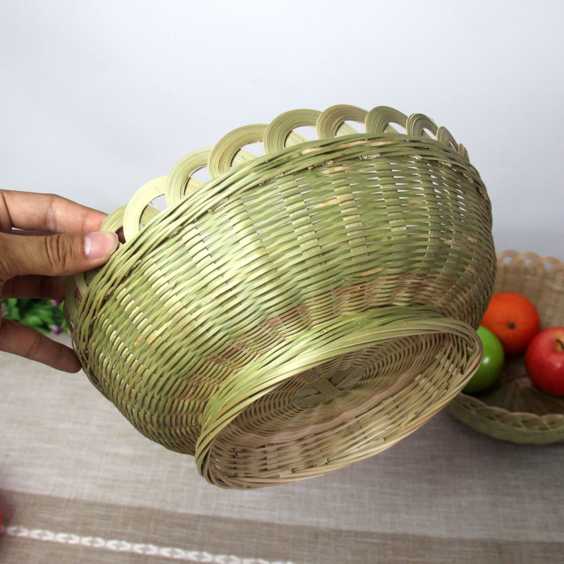 广西竹编制品精编水果篮零食点心