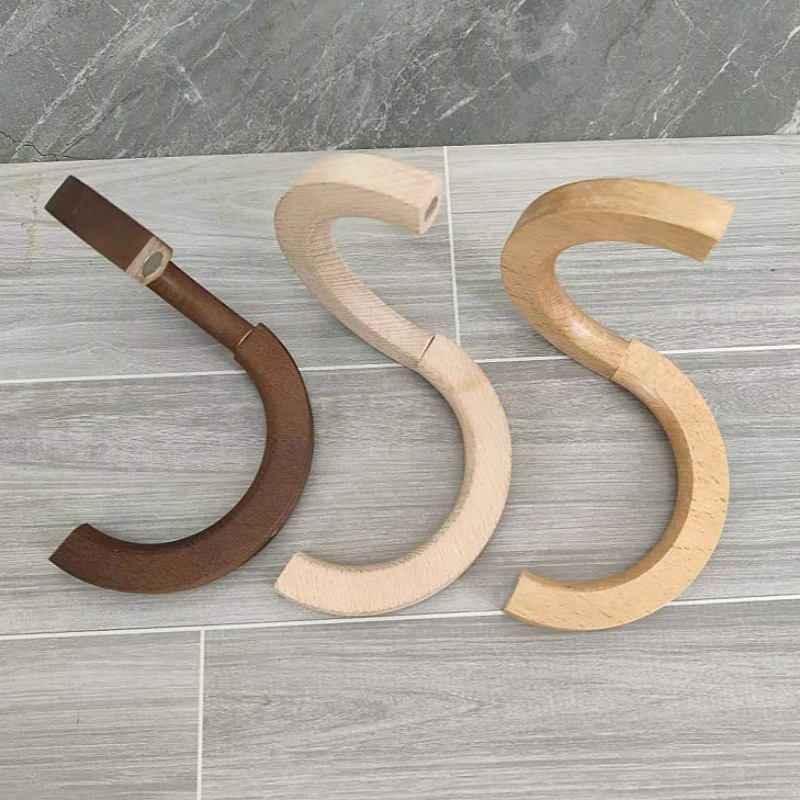 圆形木质铁挂钩丝巾架围巾架毛巾