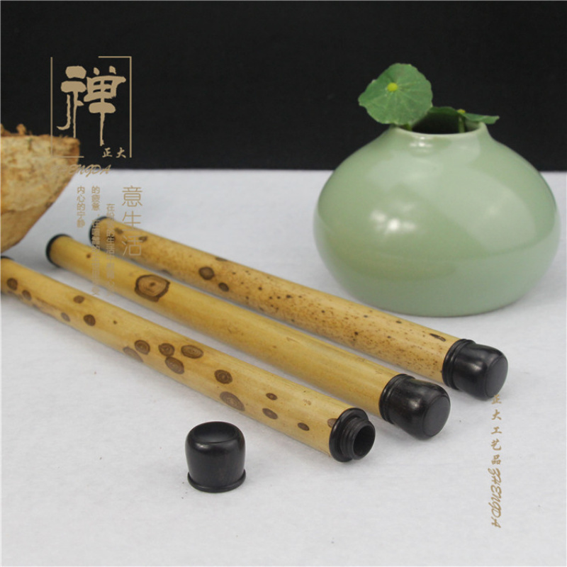 正大梅鹿竹镶黑檀木螺口长款线香