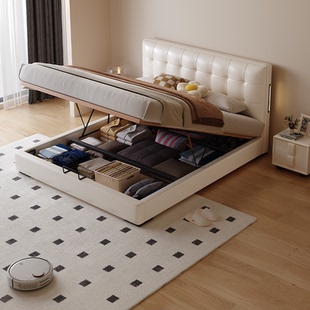Casa 榉木排骨架 Relax华夫格箱体储物床小户型实木榻榻米带抽屉式