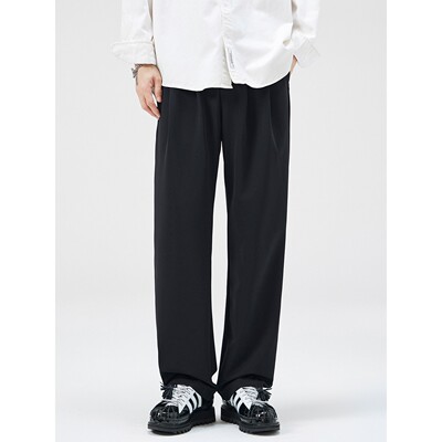 吾一白awhite宽松直筒垂感休闲裤