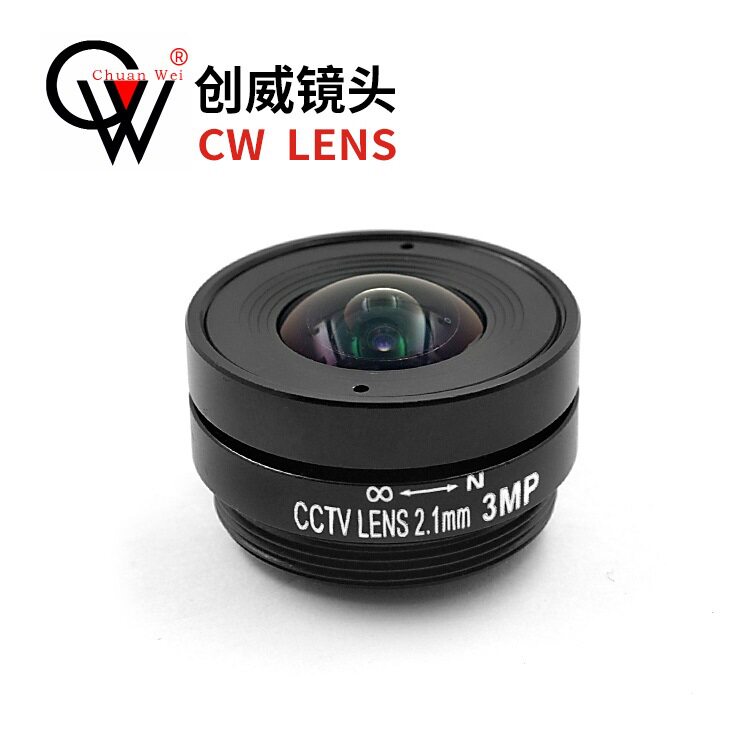 2.1mm 3mp 固定镜头 广角镜头 创威视讯镜头 机镜头 CW LENS