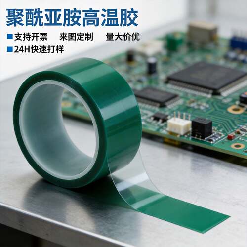 PET绿色高温胶带PCB金属塑胶配件