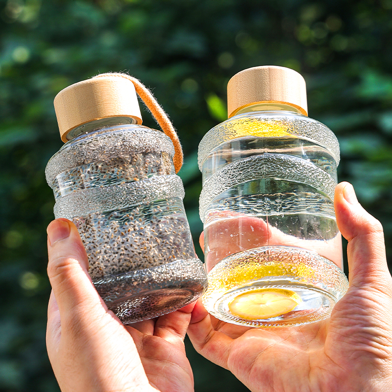 水杯玻璃杯女新款高颜值便携随行