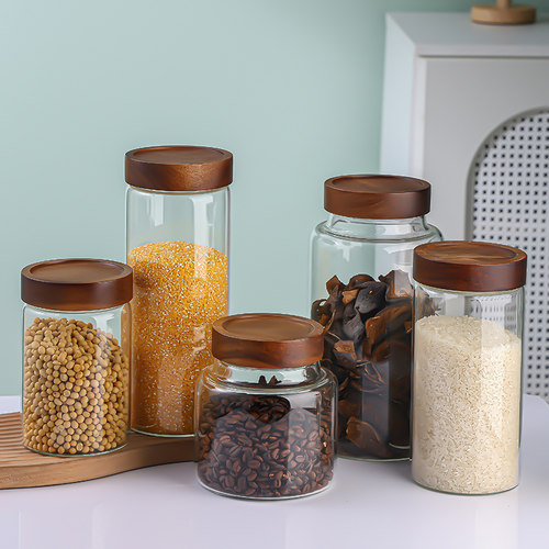 密封罐食品级高硼硅玻璃家用带盖