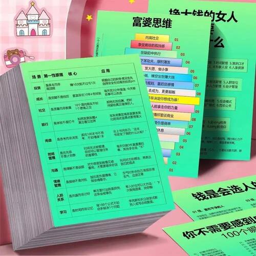 6大张第一性思维原则贴纸个人成长女性强大思维提升贴画装饰贴画