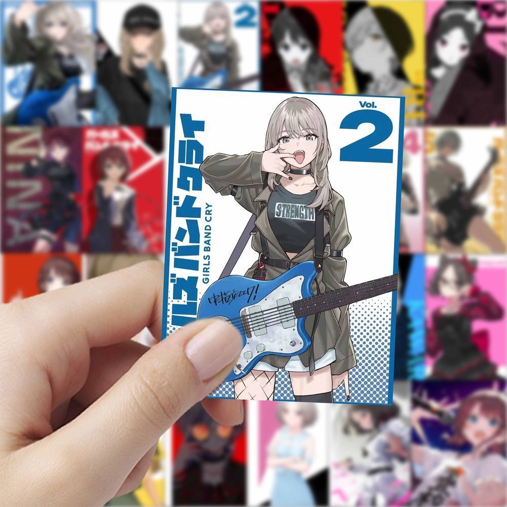 126贴少女哭泣乐队贴纸二次元diy高颜值周边手机桌面贴画装饰手账
