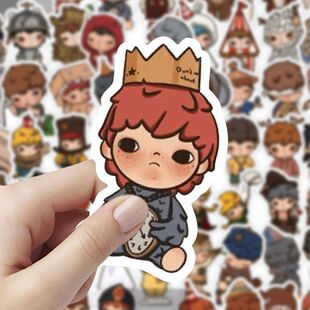 120张小野Hirono跑跑玛特手账贴纸手机壳笔记本电脑水杯装 饰贴画