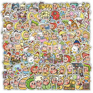 459张可爱星星人贴纸TwinkleTwinkle卡通周边装饰手机壳防水贴画