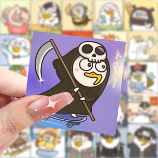 59张小刘鸭贴纸可爱卡通动漫周边装 饰手机壳平板电脑防水贴画diy