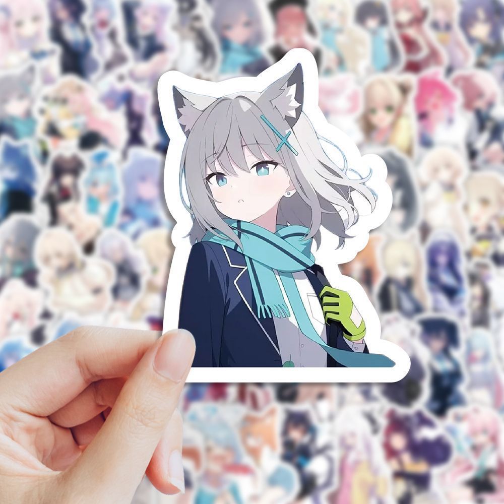 206张BlueArchive蔚蓝档案贴纸白洲梓星野爱丽丝人物周边手账贴画