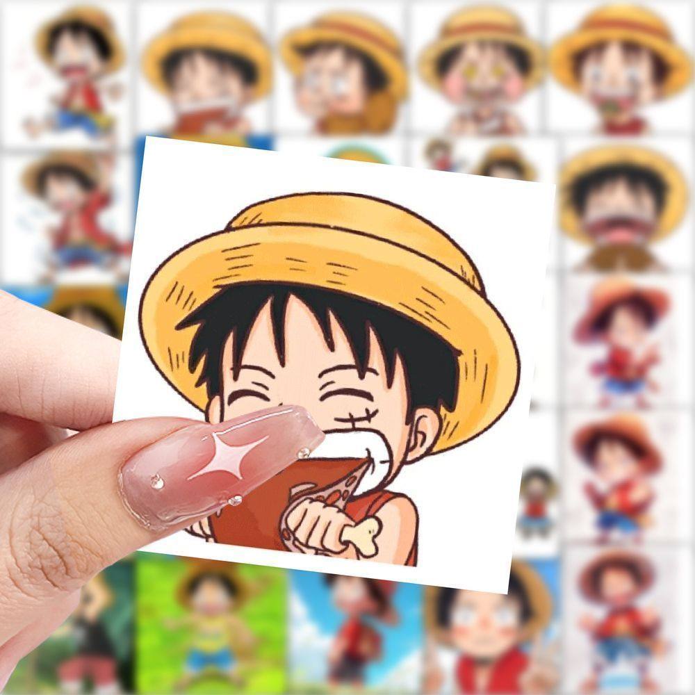 118张Q版海贼王贴纸路飞动漫周边笔记本电脑手帐手机装饰防水贴纸
