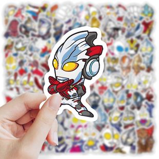 240张凹凸曼贴纸卡通可爱儿童创意奖励水杯桌面手机装 饰防水贴画