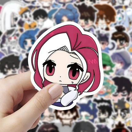 60张刺客伍六七贴纸可爱卡通周边装饰手机壳笔记本电脑防水封口贴